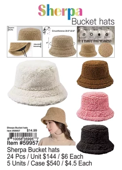 Sherpa Bucket Hats